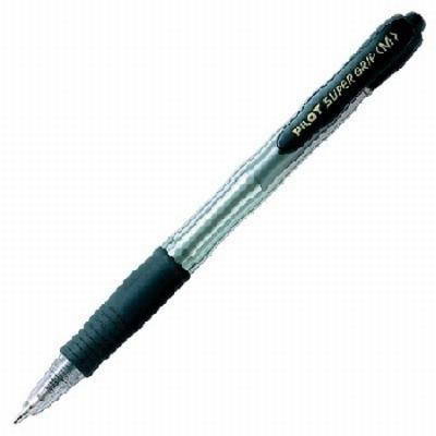 BOLIGRAFO PILOT SUPER GRIP NEGRO RETRACTIL SUJECION DE...