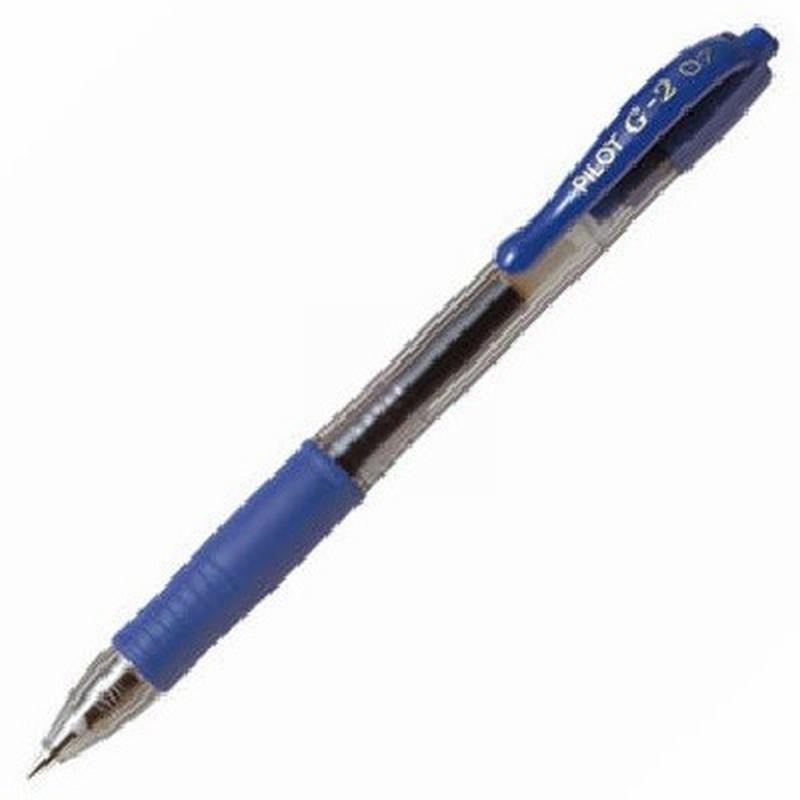 ROTULADOR PILOT G-2 0,7 MM. RETRACTIL AZUL (BL-G2-7-L) DE PILOT - BOLI.PILOT G-2 AZUL