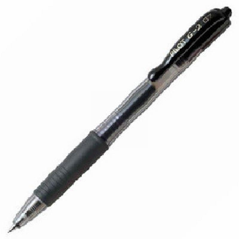 BOLIGRAFO PILOT G-2 0,7 MM. RETRACTIL NEGRO (BL-G2-7-B) - BOLI.PILOT G-2 NEGRO