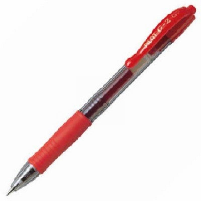 ROTULADOR PILOT G-2 0,7 MM. RETRACTIL ROJO (BL-G2-7-R) - BOLI.PILOT G-2 ROJO