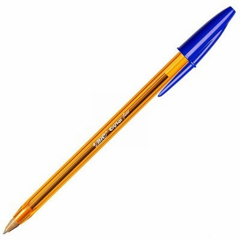 BOLIGRAFO BIC CRISTAL PUNTA FINA AZUL (872730) - BOLI.BIC NARANJA AZ