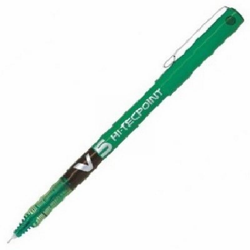 ROTULADOR PILOT V-5 TINTA LIQUIDA VERDE (BX-V5-G) DE PILOT - ROT.PILOT V5 VE