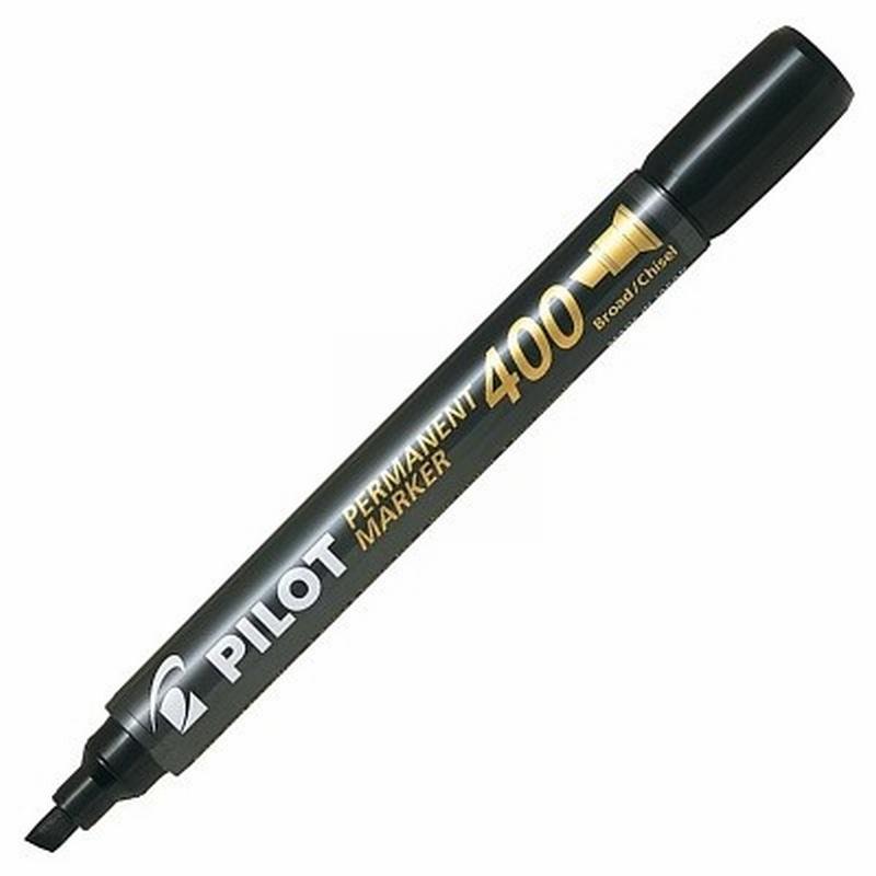 ROTULADOR PERMANENTE PILOT PUNTA BISELADA NEGRO SCA-400 (NSC400N) - ROT.PILOT 400 NG