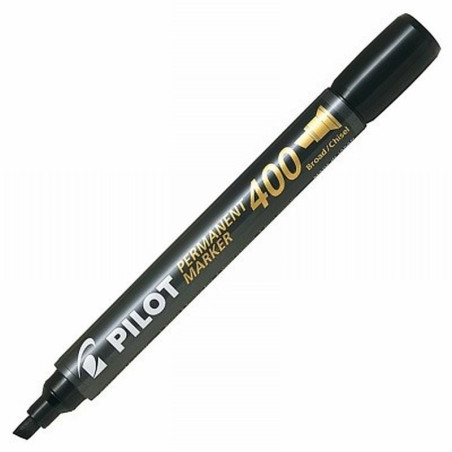 ROTULADOR PERMANENTE PILOT PUNTA BISELADA NEGRO SCA-400 (NSC400N) - ROT.PILOT 400 NG