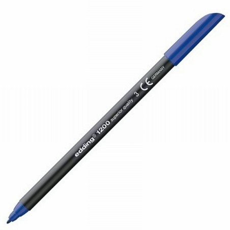 ROTULADOR EDDING 1200 AZUL PUNTA FIBRA REDONDA 0.5 MM (1200-03) DE EDDING - ROT.EDDING 1200 AZ