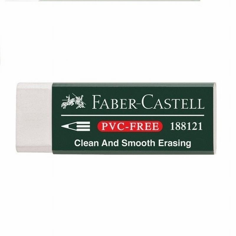 GOMA DE BORRAR FABER CASTELL VINYL ERASER 7081N (188121) - BORRAD.FABER DUST FREE