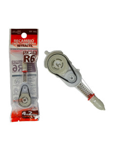 RECAMBIO CORRECTOR OFFICE BOX RETRACTIL 6 M. X 4,2 (1642) DE OFFICE BOX - RECAMB.CORRECTOR OFFICE BOX 4.2MM*6M
