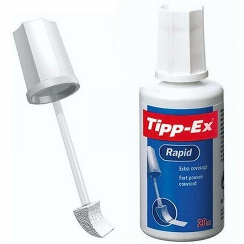 CORRECTOR TIPP-EX CON APLICADOR DE ESPUMA FRASCO 20 ML (8959926) - LIQUIDO CORRECTOR BROCHA TIPP-EX