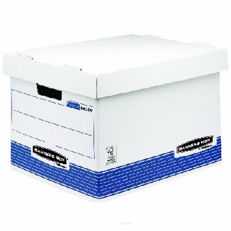 CAJA CONTENEDOR BANKER BOX PARA 5 ARCHIVOS DEFINITIVOS FOLIO DE CARTON RECICLADO (0030901) DE FELLOWES