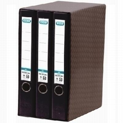 MODULO ELBA 3 ARCHIVADORES PALANCA A4 NEGRO (100580060) -...