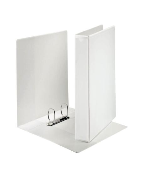 CARPETA CANGURO BLANCA PARDO A4 2 ANILLAS 40MM BOLSA TRANSPARENTE (244212) - CARP.CANG.2AN.40MM.MX