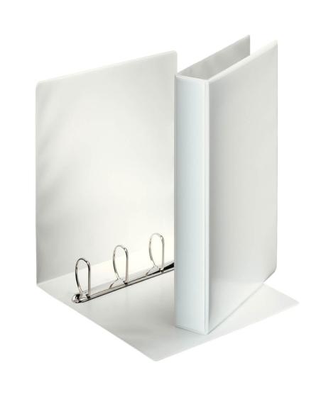 CARPETA CANGURO BLANCA PARDO A4 4 ANILLAS 40MM BOLSA TRANSPARENTE (244412) - CARP.CANG.4AN.40MM.MX