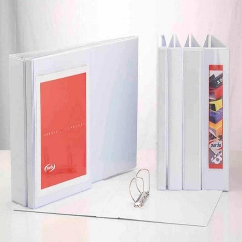 CARPETA CANGURO BLANCA PARDO A4 4 ANILLAS 65MM BOLSA TRANSPARENTE (265411) - CARP.CANG.4AN.65MM.MX