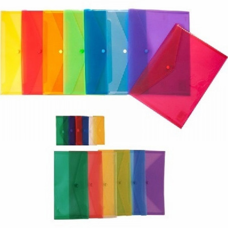 SOBRE CON BROCHE GRAFOPLAS POLIPROPILENO FOLIO VERDE (04871220) - SOB.PLASTICO C/BR. FOLIO VERDE