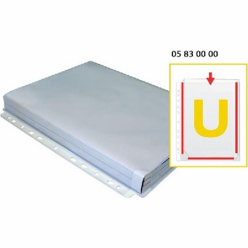 FUNDA GRAFOPLAS FUELLE EN U DIN A4 MULTITALADRO BOLSA 5 UNIDADES (05830000) - FUNDA FUELLE A4 MULTIT.583 "U"PQ5 ENTERO