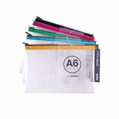 BOLSA MULTIUSOS APLI MALLA A6 CON CREMALLERA 168X125 MM...