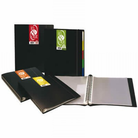 CARPETA 50 FUNDAS EXTRAIBLES A4 NEGRO (39405010) DE GRAFOPLAS - CARP.50F.EXTRAIBLES C/INDICE NG. GRAF.
