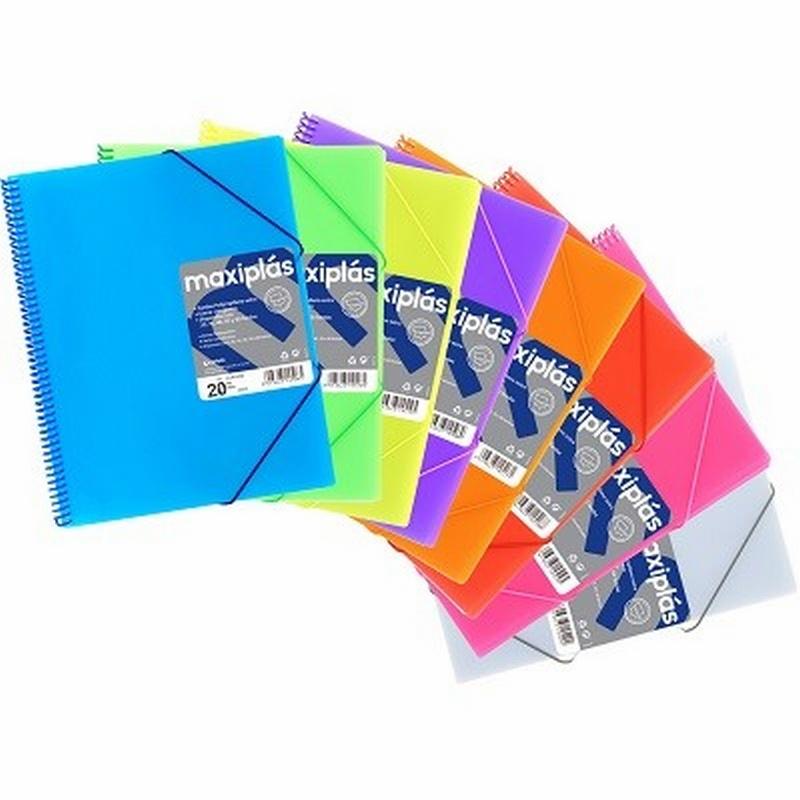 CARPETA GRAFOPLAS 40 FUNDAS MAXIPLAS CON GOMAS Y SOBRE (398340) - CARP.40FUNDAS MAXIPLAS ESPIRAL 398340