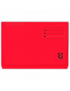 SUBCARPETA GIO CARTULINA FOLIO POCKET CON BOLSA Y SOLAPA ROJA (400040684) - SUBCARP.FUELLE F.RJ GIO