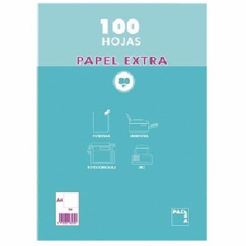 PAPEL FOTOCOPIADORA PACSA DIN A4 80 GRAMOS PAQUETE DE 100 HOJAS (21811) DE PACSA - RECAMB.A4 LS.S/ANI.80GR.SAM