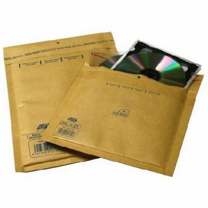 BOLSA BURBUJA FELLOWES KRAFT PARA CD 180X160 (7376102) DE FELLOWES - BOL.BURB.165*180 PARA CD