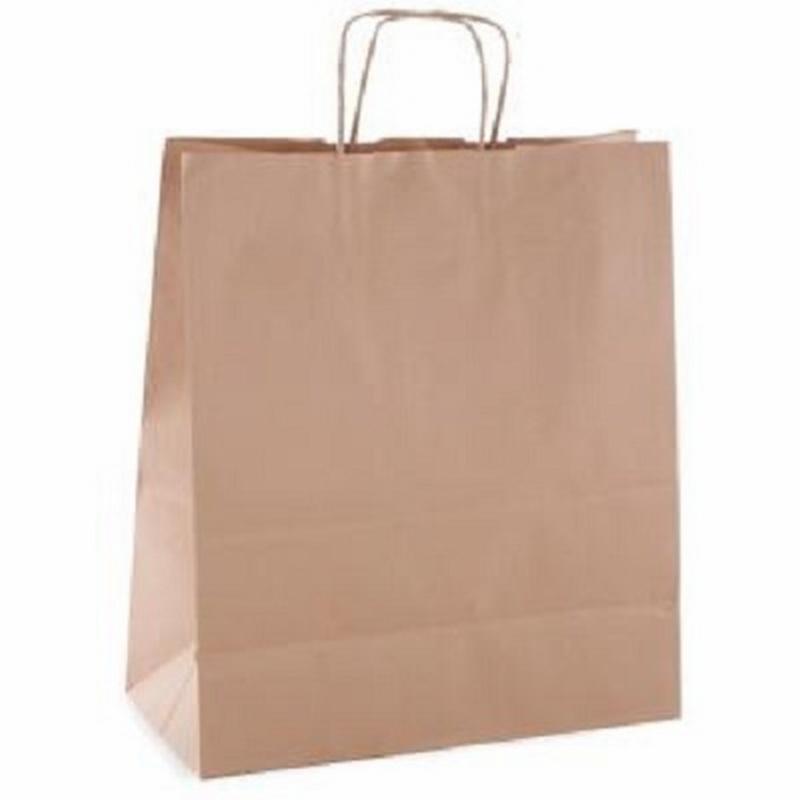 BOLSA KRAFT APLI MARRON ASA RETORCIDA 250X110X310 MM  (101645) - BOLSA C/ASA KRAFT-MARRON 25*11*31 101645