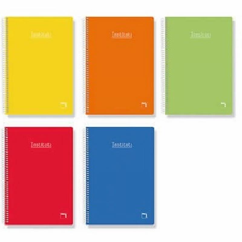 CUADERNO PACSA INSTITUT TAPA CARTON DURO CUARTO NATURAL 80 HOJAS 60 GRS. CUADRICULA 4X4 (16733) - CUADERNO COLORES T/DURA 1/4