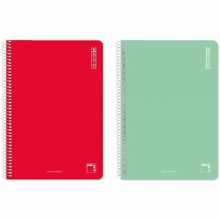 CUADERNO PACSA BASIC TAPA CARTON FOLIO NATURAL 80 HOJAS 60 GRS. CUADRICULA 4X4 (16418) - BLOC.ESP.F.CU/NAT C/M 80H.