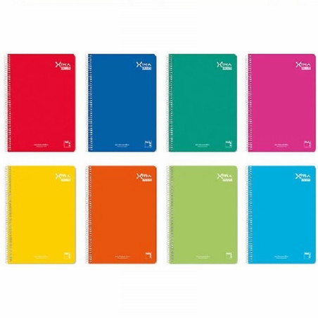 CUADERNO PACSA INSTITUT TAPA CARTON DURO FOLIO NATURAL 80 HOJAS 60 GRS. CUADRICULA 4X4 (16220) - CUADERNO COLORES T/DURA F SAM