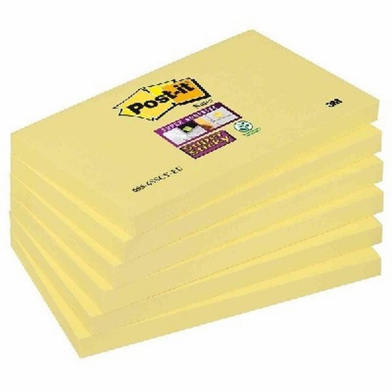 BLOC DE NOTAS ADHESIVAS POST-IT DE QUITA Y PON MM. (655)  DE POST-IT - POSTI 76*127AM 3M655