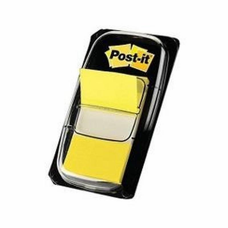 BANDERITAS SEÑALIZADORAS POST-IT DE 1" AMARILLO 50 UNIDADES (680-5) - BANDERITA AM+VE 3M