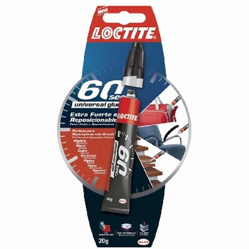 PEGAMENTO LOCTITE 60 SEGUNDOS 20 GRAMOS ADHESIVO INSTANTANEO (2646770) DE HENKEL - PEG.LOCTITE SUPER GLUE-3 20GR.60 SEG.