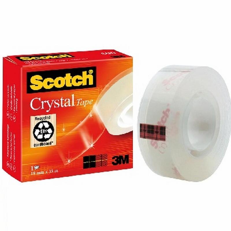 CINTA ADHESIVA SCOTCH CRISTAL 33 MTS. X 19 MM. (600/1933) - C.ADH.33*19 SCOTCH.CRISTAL