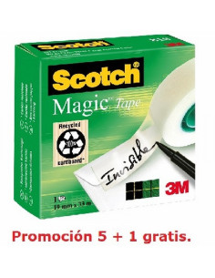 CINTA ADHESIVA SCOTCH-MAGIC 33 MT X 19 MM (810) DE SCOTCH - C.ADH.INV.33*19 MAGIC SCOT.810