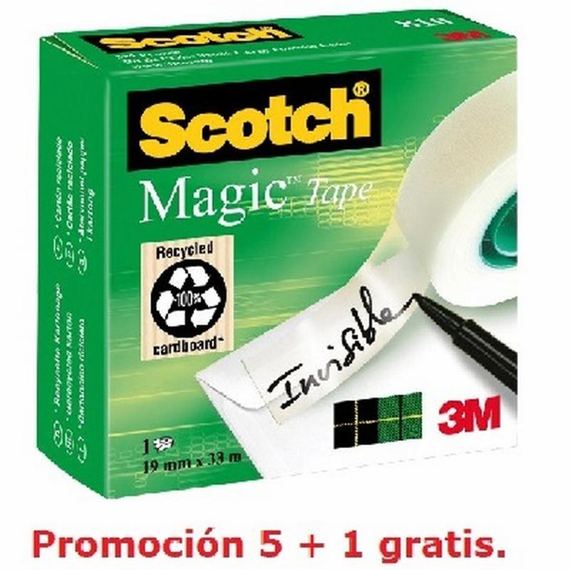 CINTA ADHESIVA SCOTCH-MAGIC 33 MT X 19 MM (810) DE SCOTCH - C.ADH.INV.33*19 MAGIC SCOT.810