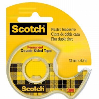 CINTA ADHESIVA SCOTCH DOBLE CARA 6,3 MTS X 12,7 MM CON...