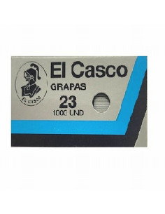 GRAPAS EL CASCO Nº23 CAJA DE 1000 UNIDADES (23) EL CASCO - GRAPA 23/6 GALVA.CJ1000 CASCO