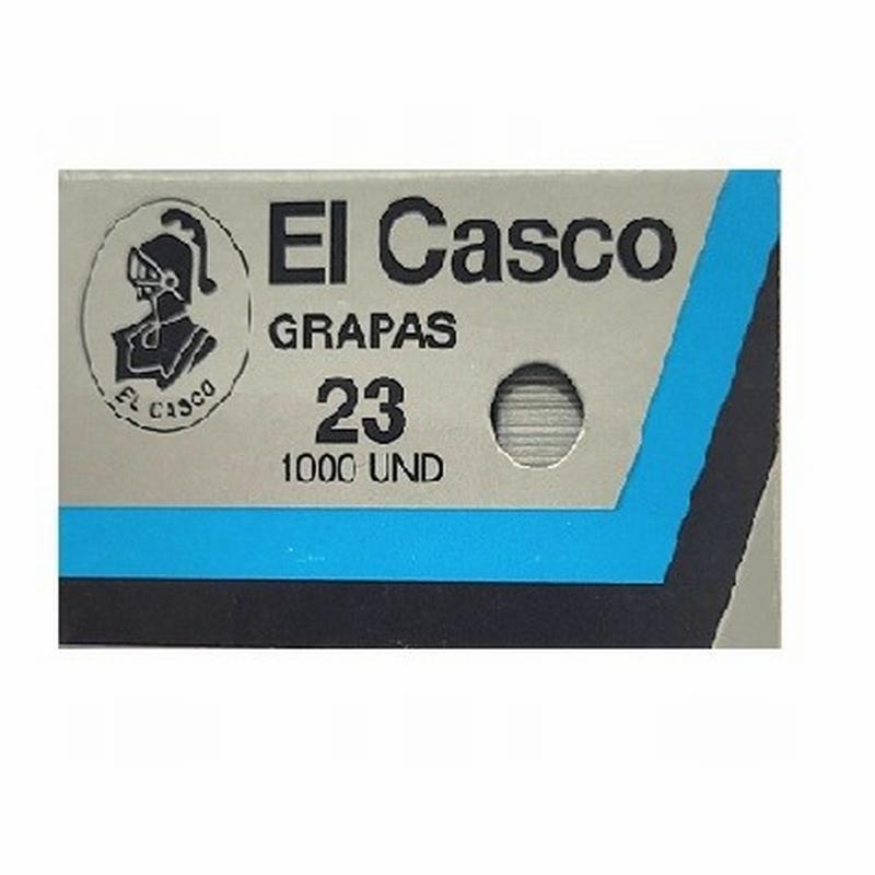 GRAPAS EL CASCO Nº23 CAJA DE 1000 UNIDADES (23) EL CASCO - GRAPA 23/6 GALVA.CJ1000 CASCO