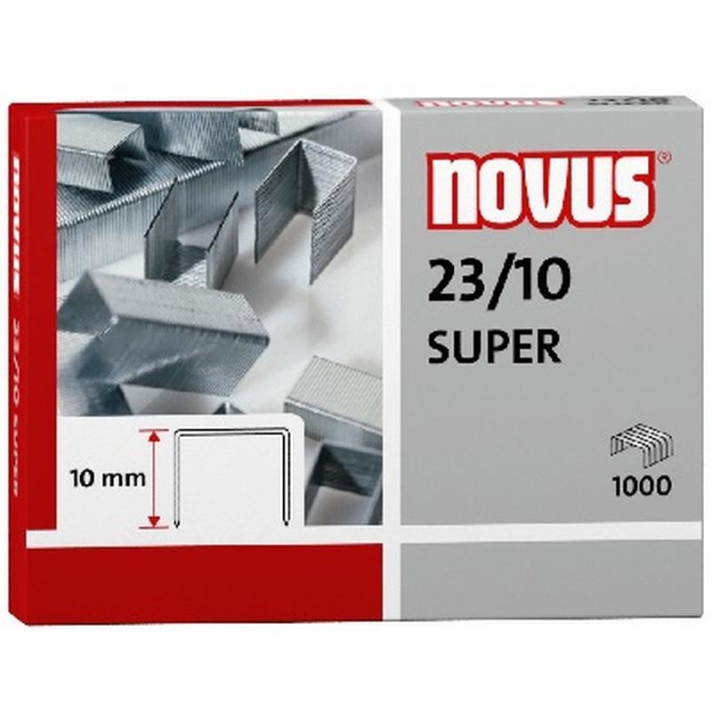 GRAPAS NOVUS 23/10 SUPER GALVANIZADA CAJA DE 1000 UNIDADES (042-0531) - GRAPA 23/10 GALVA.CJ1000