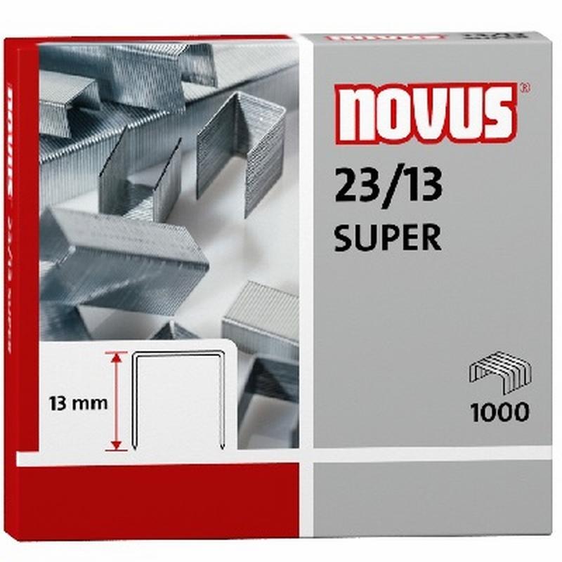 GRAPAS NOVUS 23/13 SUPER GALVANIZADA CAJA DE 1000 UNIDADES (042-0531) - GRAPA 23/13 GALVA.CJ1000