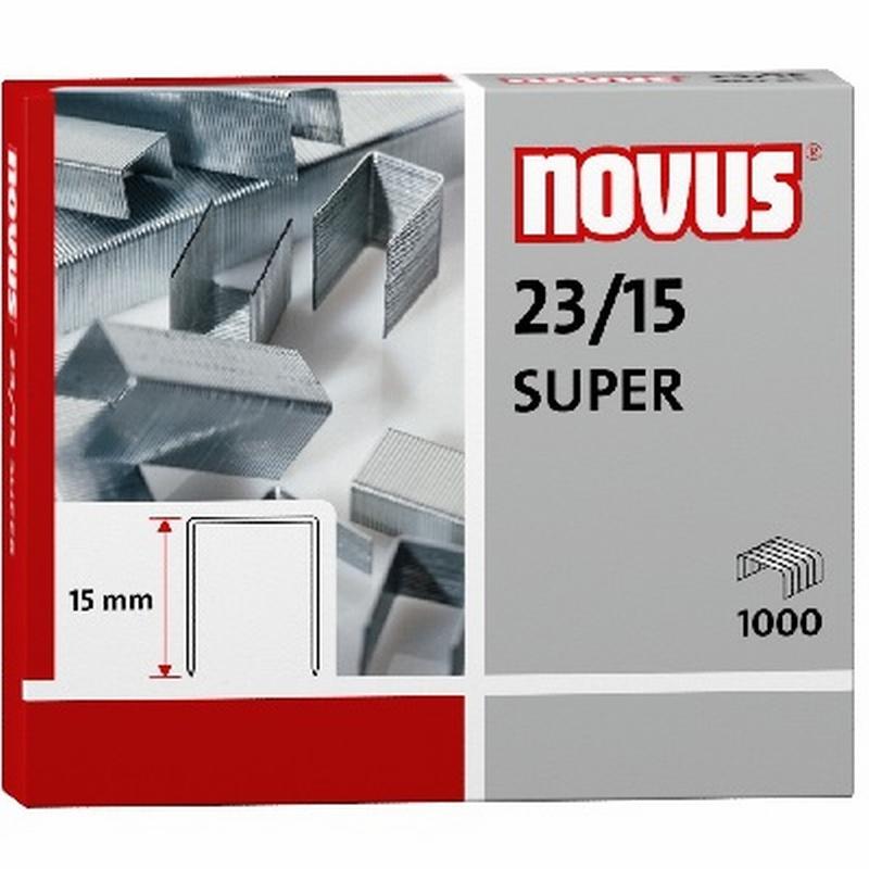 GRAPAS NOVUS 23/15 SUPER GALVANIZADA CAJA DE 1000 UNIDADES (042-0044) - GRAPA 23/15 GALVA.CJ1000