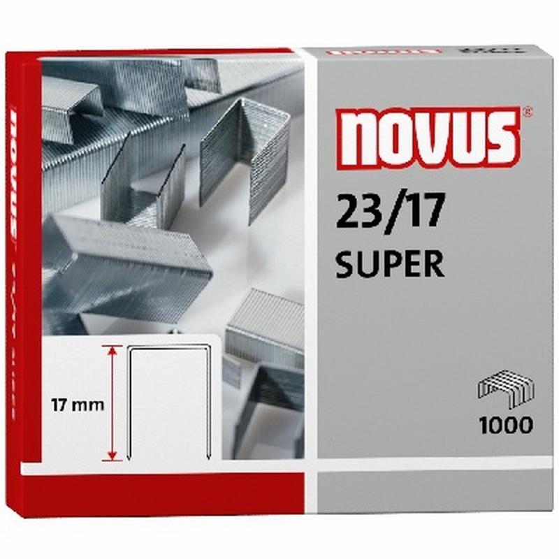 GRAPAS NOVUS 23/17 SUPER GALVANIZADA CAJA DE 1000 UNIDADES (042-0045) - GRAPA 23/17 GALVA.CJ1000