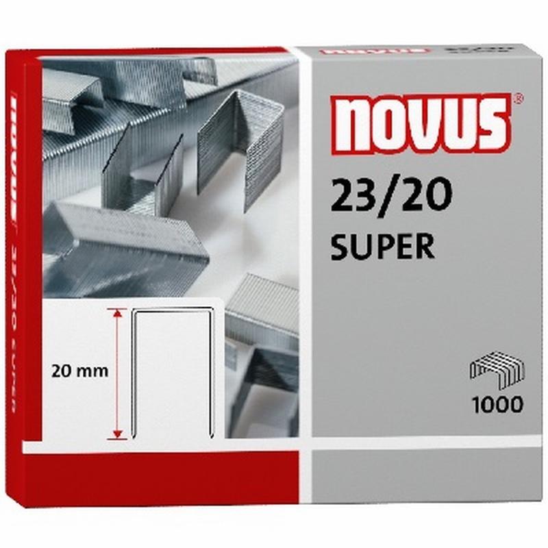 GRAPAS NOVUS 23/20 SUPER GALVANIZADA CAJA DE 1000 UNIDADES (042-0240) - GRAPA 23/20 GALVA.CJ1000