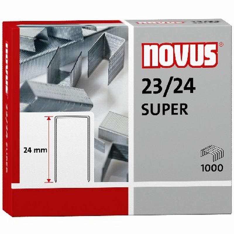 GRAPAS NOVUS 23/24 SUPER GALVANIZADA CAJA DE 1000 UNIDADES (042-0644) - GRAPA 23/24 GALVA.CJ1000