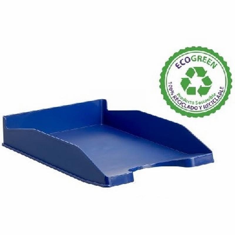 BANDEJA SOBREMESA ARCHIVO 2000 PLASTICO OPACO 345X255X60 MM AZUL (742 AZ) - BANDEJA OPACA 742 AZ ARCHIVO