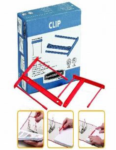 FASTENER FELLOWES PLASTICO CLIP 80 MM ROJO (89602) DE FELLOWES - FASTENER PLASTICO ROJO