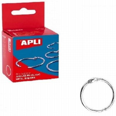 ARGOLLA APLI NIQUELADA DIAMETRO 20 MM. (451) - ARGOLLA...