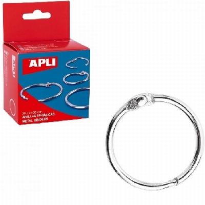 ARGOLLA APLI NIQUELADA DIAMETRO 38 MM (454) - ARGOLLA...