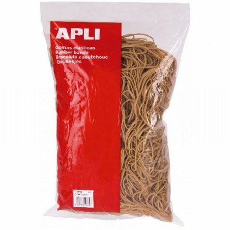 GOMAS ELASTICAS APLI 100 X 2 MM Nº10 BOLSA DE 100 GR (12856) - GOMA ELA.2MM*100MM 100GR.