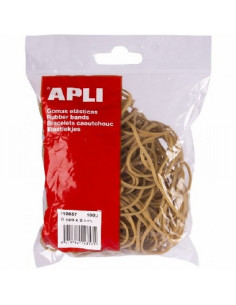 GOMAS ELASTICAS APLI 120 X 2 MM Nº12 BOLSA DE 100 GR (12857) - GOMA ELA.2MM*120MM 100GRS.